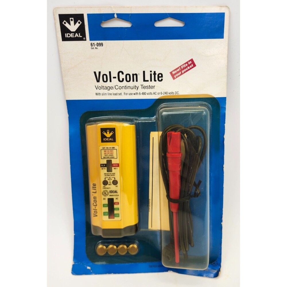 Ideal Tools Voltage Continuity Tester 61-099 Vol-Con Lite Meter New in Package